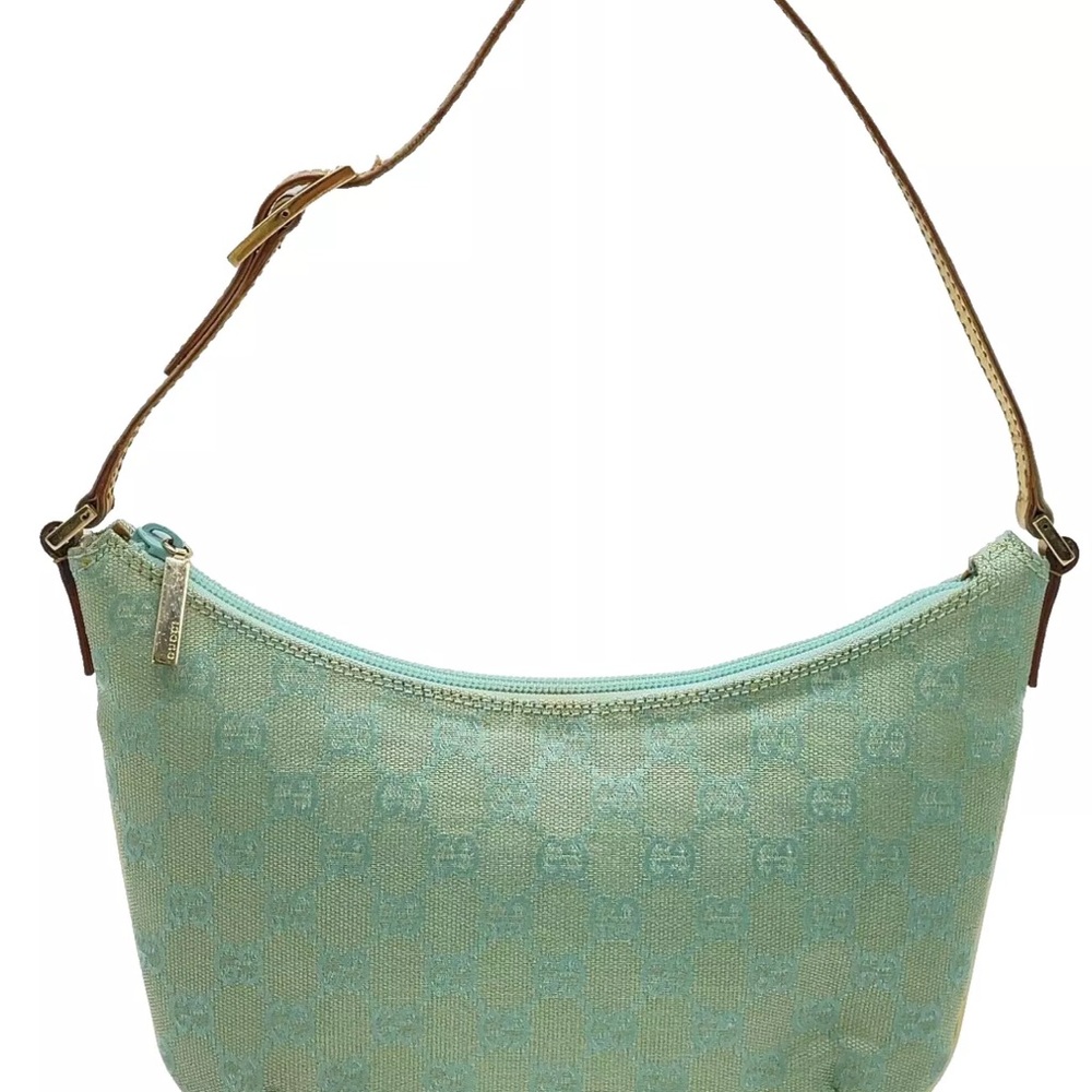 Gucci Mint Green Monogram Shoulder Bag